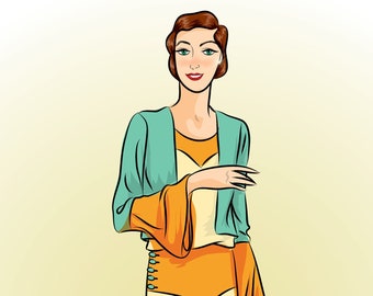 6581  Vintage Sewing Pattern 1930  Lounging Pajamas With Jacket  PDF DOWNLOAD