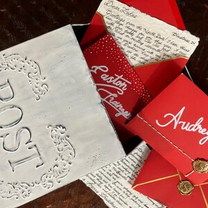 Carta cursiva manuscrita de Papá Noel / Papá Noel / Única y personalizada / Caligrafía / Cartas desde el Polo Norte / Tarjetas navideñas
