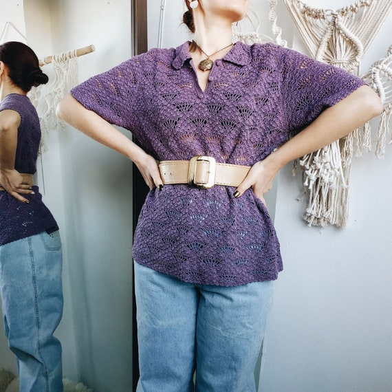 Black Friday sale / CROCHET BLOUSE / crochet shirt