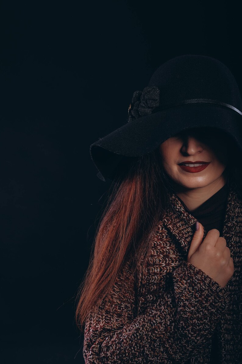 wool floppy hat winter