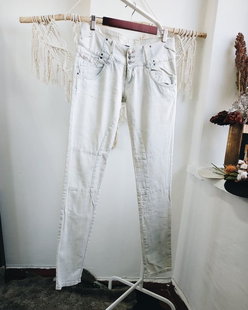 cowboy style jeans vest cowboy outfit western clothing western style VINTAGE BLUE JEANS bohemian style