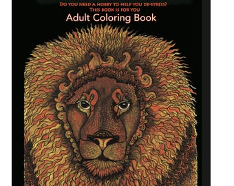 A Coloring Book for Adult, zentangle art, printable coloring pages,