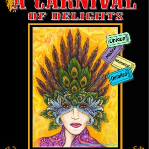 Un Carnaval de Delicias, libro para colorear para adultos, colorear para adultos