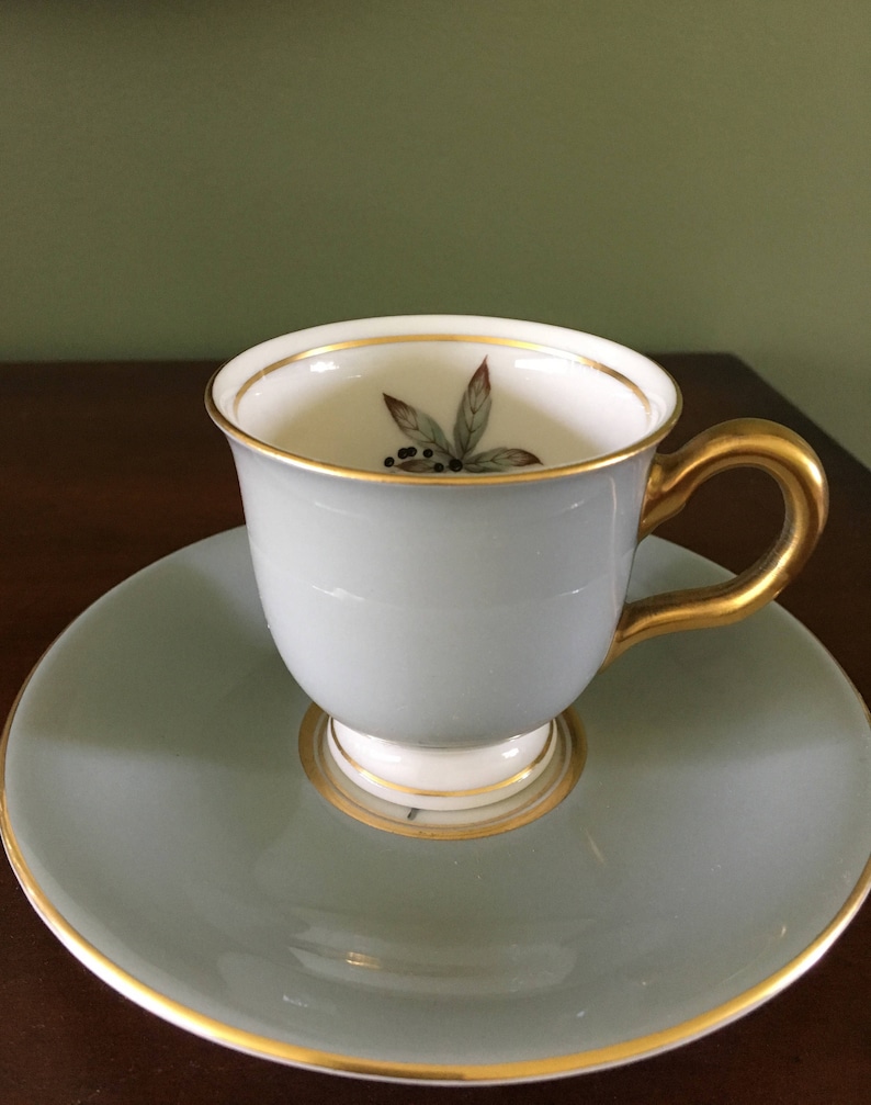 Castleton Woodmere Demitasse Cup And Saucer Etsy
