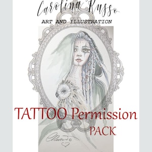 TATTOO Permission Pack, Includes Hand Enhanced Print