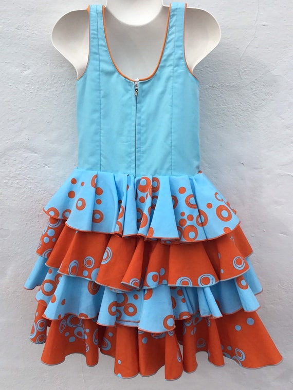 Girls' Vintage Spanish Flamenco Dress 22" (56cm) … - image 7