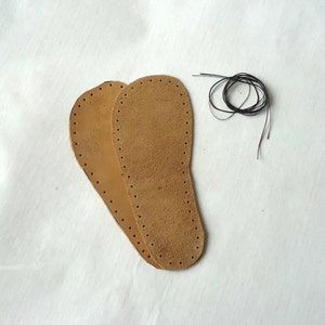Slipper leather soles, children non slip soles,  natural leather soles,