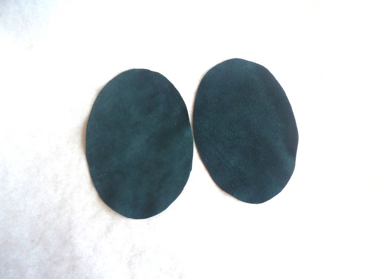 Dark Green Elbow Patches Suede Patches Natural Soft Etsy