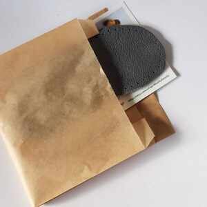 Grey Leather Soles for Kids Slippers & Booties: Non-Slip Handcrafted image 2