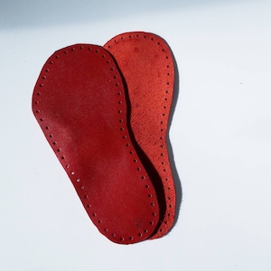 Children leather soles, red soles for slippers