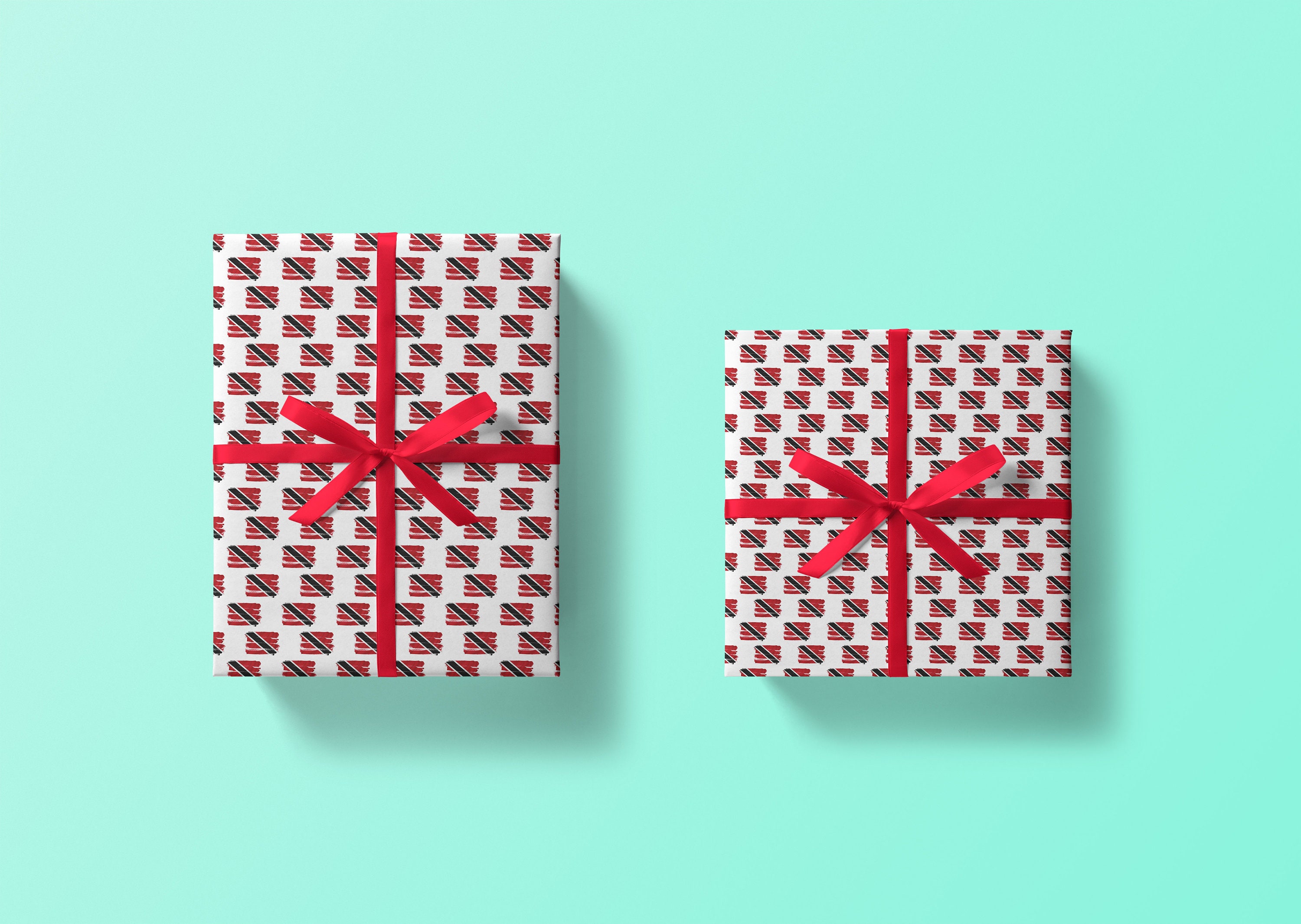 Trinidad & Tobago Flag Wrapping Paper Pack of 3 or 5 Sheets Etsy UK