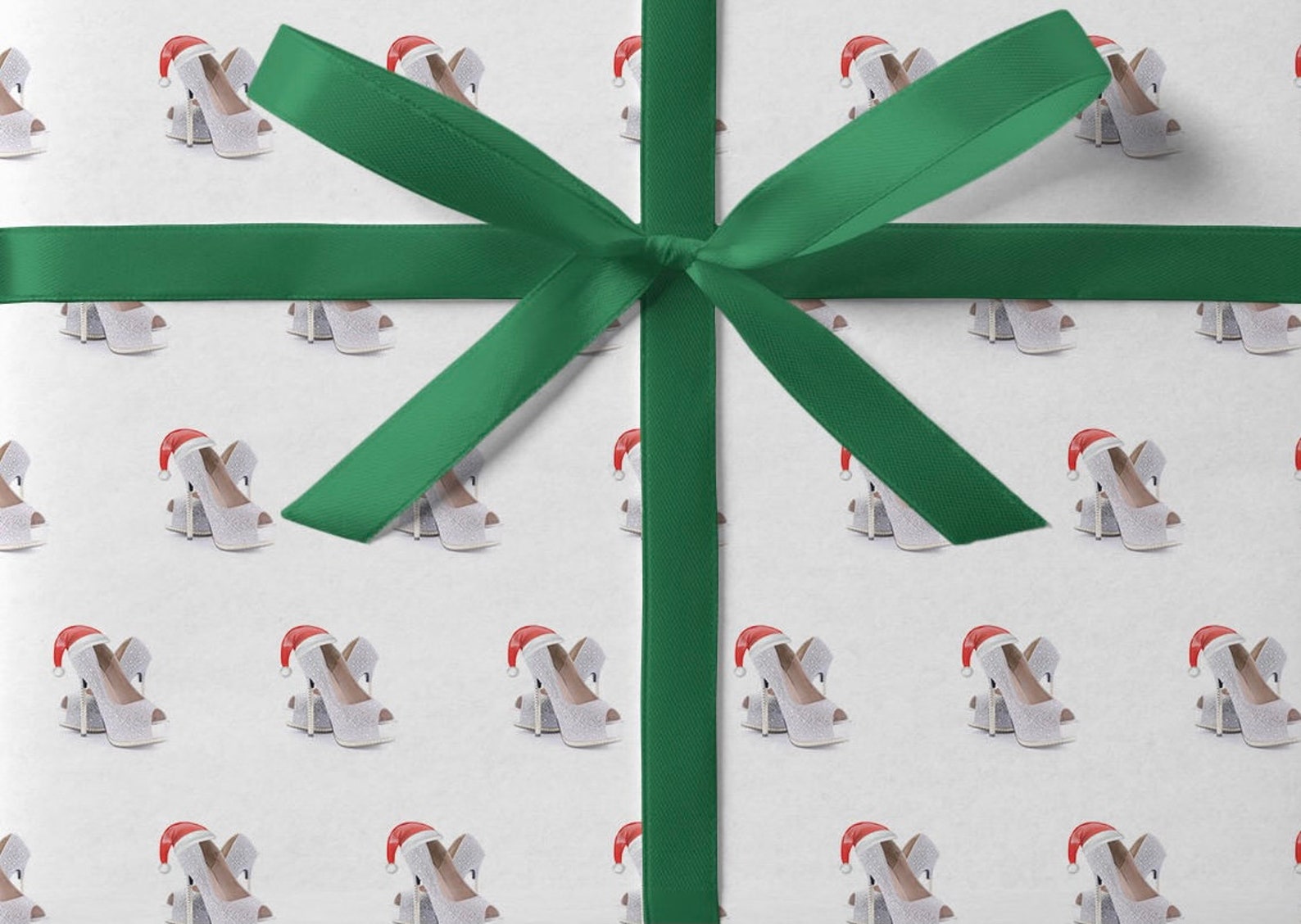 Ladies Shoe Christmas Wrapping Paper Pack of 3 or 5 Sheets Etsy UK