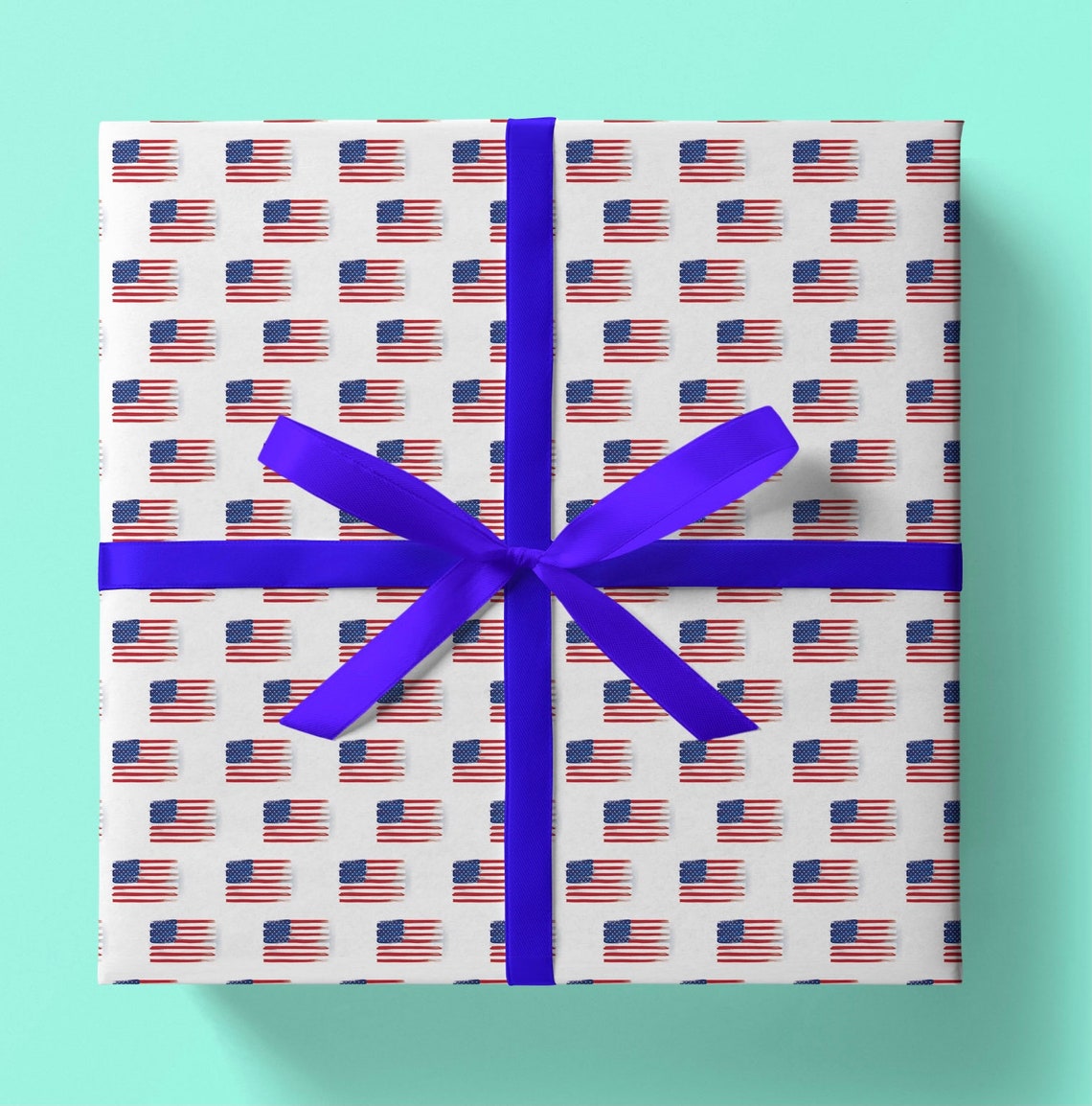 American Flag Wrapping Paper Pack of 3 or 5 Sheets Etsy UK