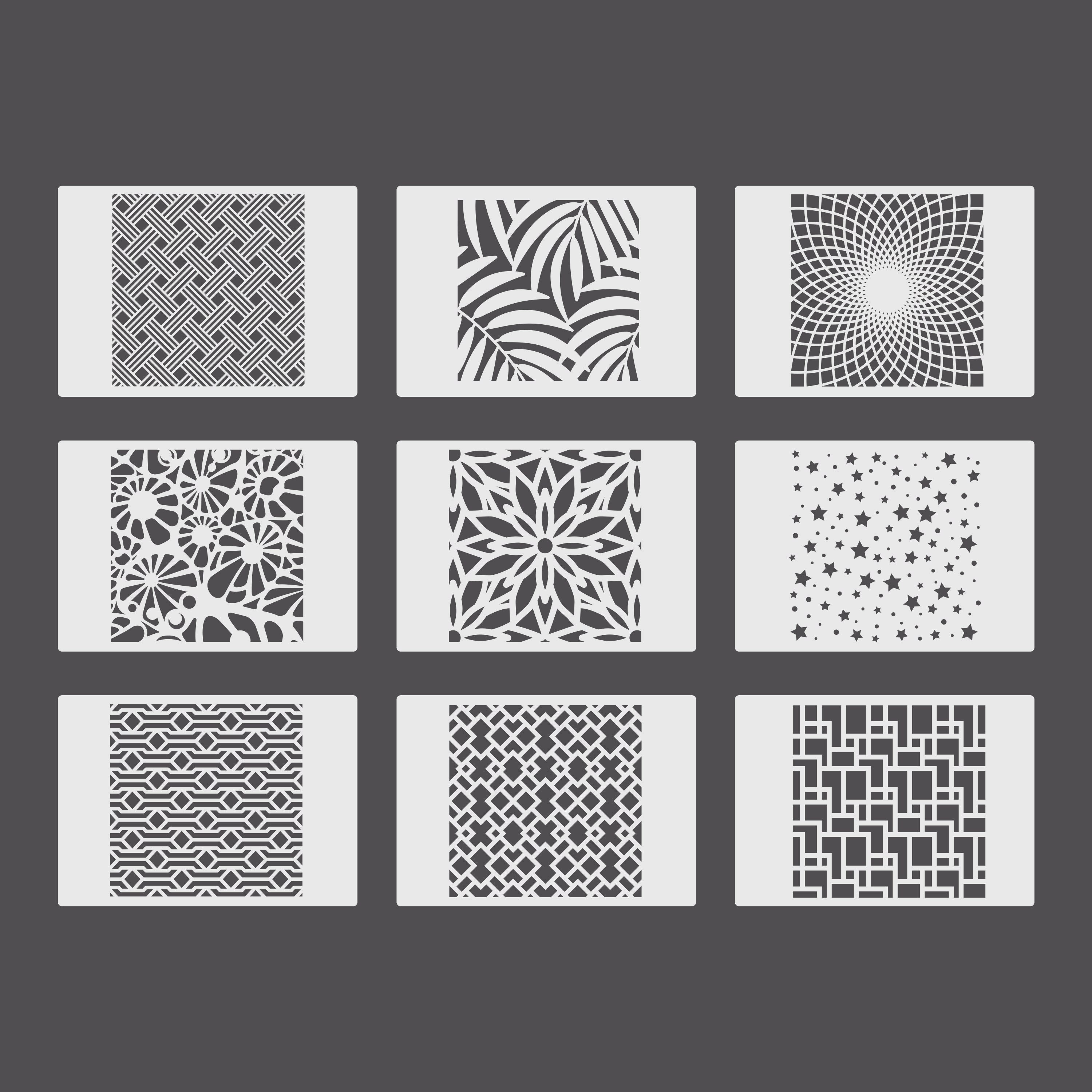 Mylar Sheets 10pcs Plastic Stencil Sheets 0.2mm Transparant A4 or A5 Sheets  DIY Stencil-art Sheet Suitable for Diy Stencil Cutting 
