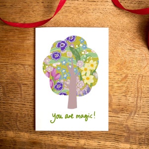 Carte de remerciement / Vous êtes magique ! Carte / Carte de gratitude / Carte de remerciement / Carte Fier of you / Carte de félicitations / Carte d'anniversaire
