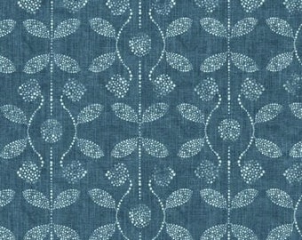 Osamu Italian Denim Slub Canvas- Premier Prints Fabric by the Yard- Medium Weight Blue Home Decor Fabric- 54" Wide