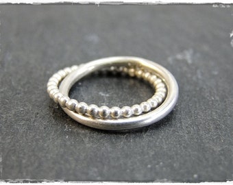 small pearl ring game made of solid silver 3