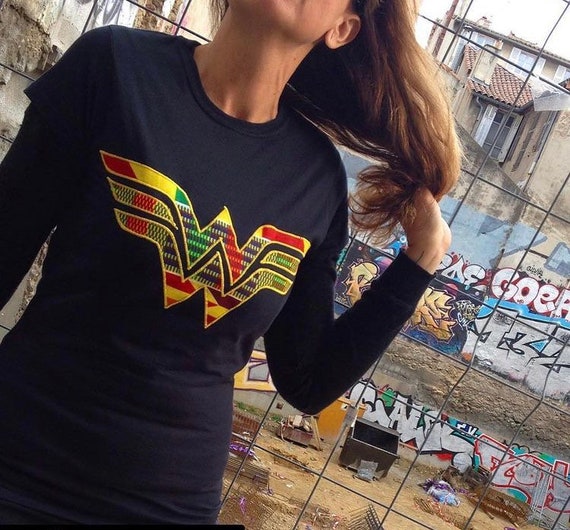 Afro Wonder Woman Dames T-shirt Nubia 