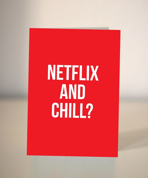 Netflix And Chill Funny Valentine S Card Card For Boyfriend