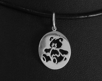Nallebjörn i sterlingsilver