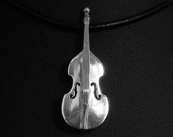 Kontrabashänge i sterlingsilver
