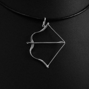 Sterling silver Hungarian Bow Pendant