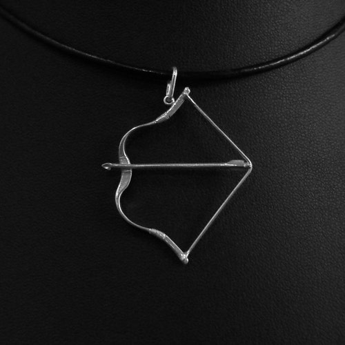 Pendentif noeud hongrois en argent sterling