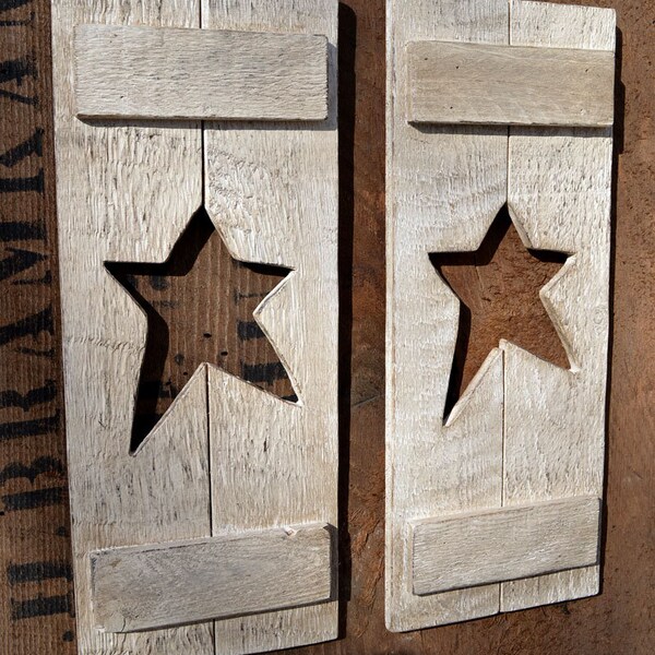 Country Star Shutters - Wall Hanging