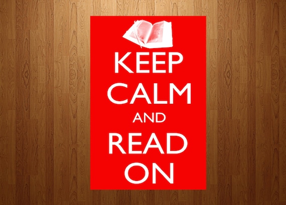 Keep Calm and Read On Classroom Poster digital download | Etsy