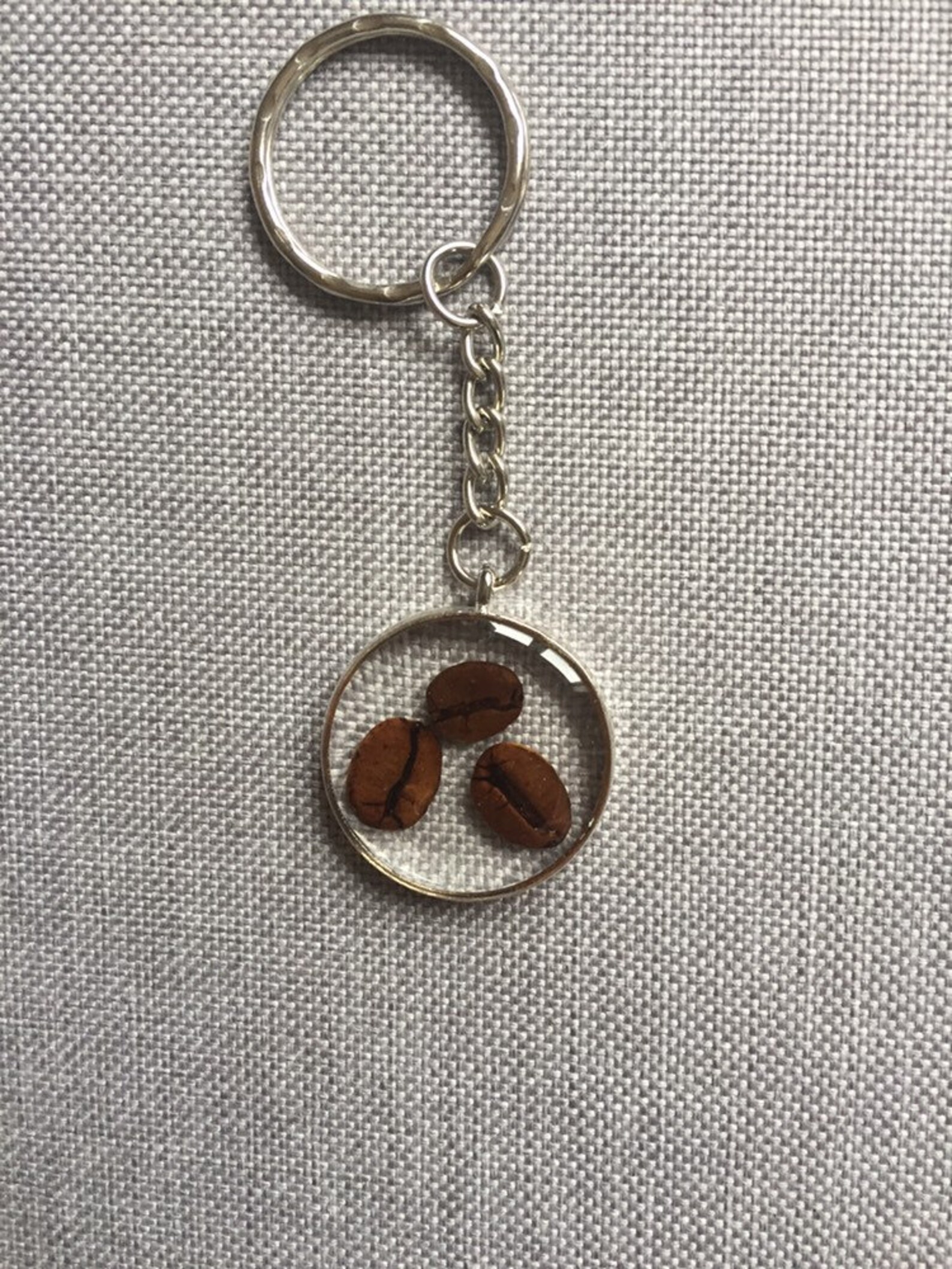 Coffee beans keychain/keyring unique keychainunisex keyring Etsy