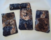 INVENTORY CLEARANCE SALE Hunting Dogs Quilted cotton Eyeglass cases iPhone cases, labrador retreivers