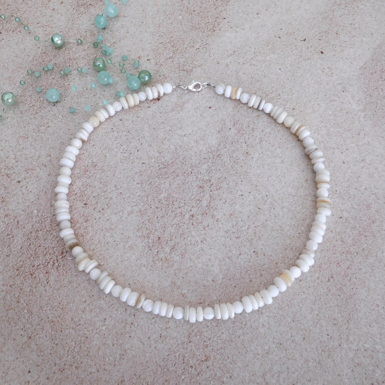 Puka Shell Necklace with a Refined Updated Look with Mother of Etsy