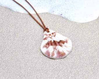 ★PEARLY MORE★ Holiday leather necklace Mother of Pearl Leather Necklace – Christine Bennett Jewelry