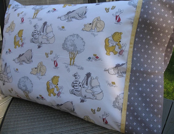 Winnie The Pooh Pillowcase Kids Pillowcase Toddler Bedding Etsy