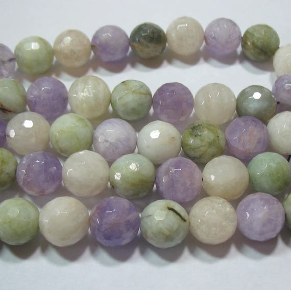 a blue green aquamarine beryl purple amethyst mix 14mm etsy