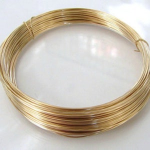 24 gauge Round 14k Gold Filled Dead Soft Wire 3 Foot, 1 Foot, GF 24ga Wire
