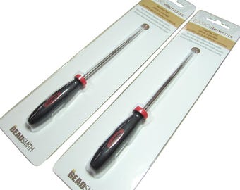 One Metal Awl, Knotting Tool, Straight Beading Awl 5.75"