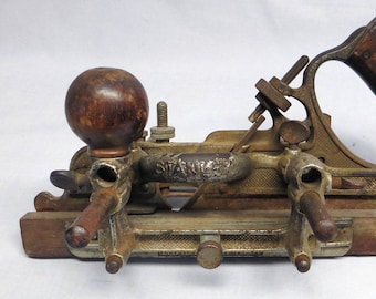 Antique Stanley Rule & Level Combination No.45 Plane Nickel Plated All Original