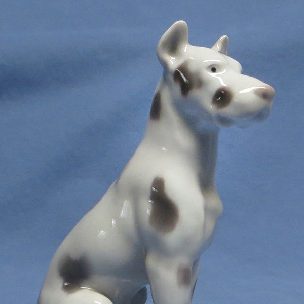 Bing Grondahl B & G Sitting Harlequin Great Dane #2189 EC!