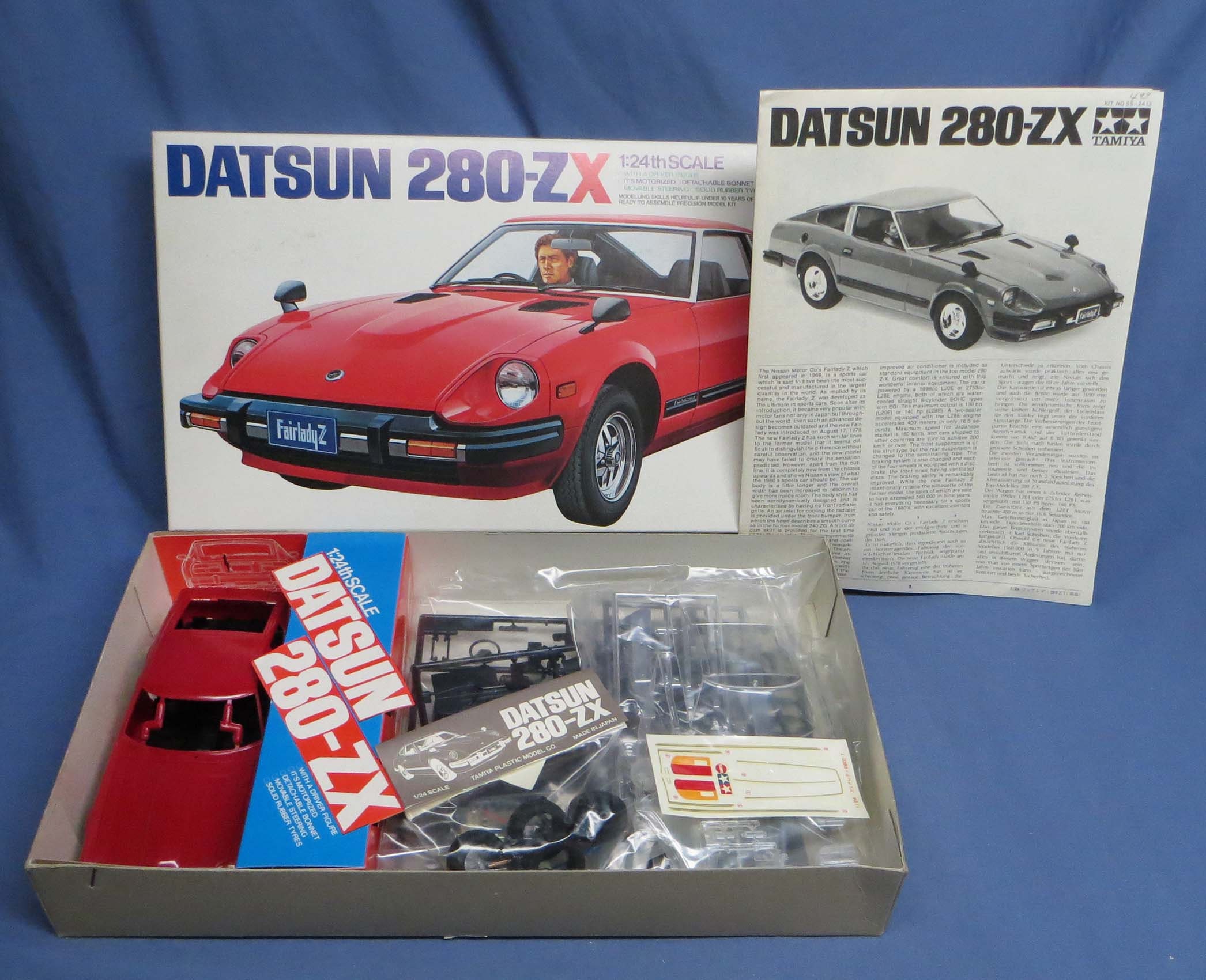 Rare Vintage Tamiya Datsun 280-ZX Fairlady 1:24 Scale Model