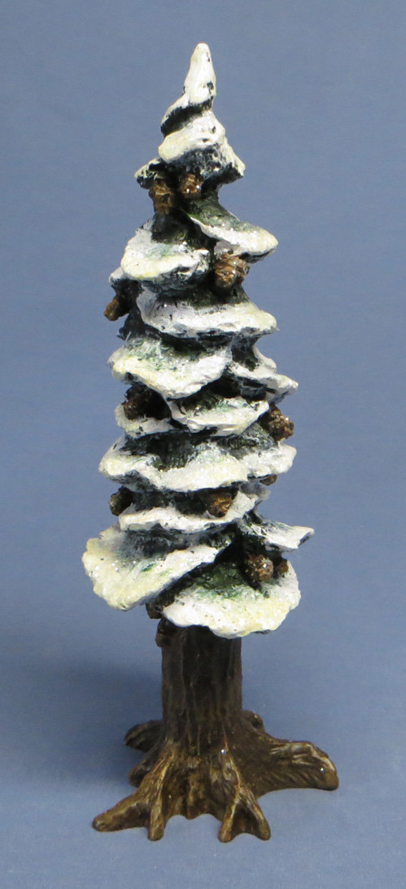 Department 56 Village Pole Pine Tree 8 Inches Cold Cast Etsy