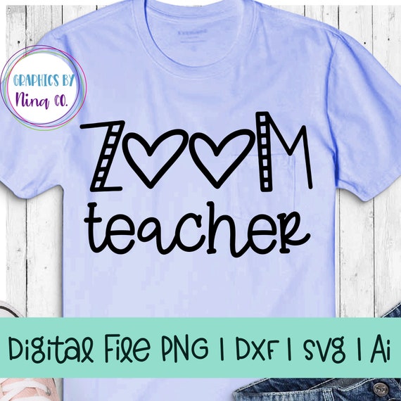 Download Zoom Teacher Svg Png Dxf And Ai Perfect For Silhouette Etsy