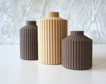 Tatami Collection - 3D Printed Wood Vase