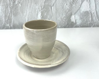 Hakeme Collection - White Tea Cup & Saucer