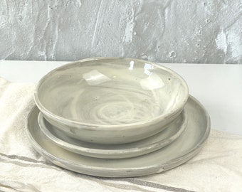 Hakeme Collection - 3 Piece Pasta Bowl Dinnerware Set