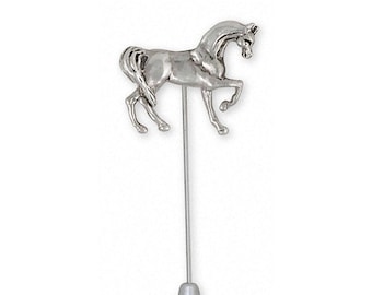 Horse Jewelry Horse Brooch Pin Jewelry Sterling Silver Handmade Horse Brooch Pin EQU12-STP