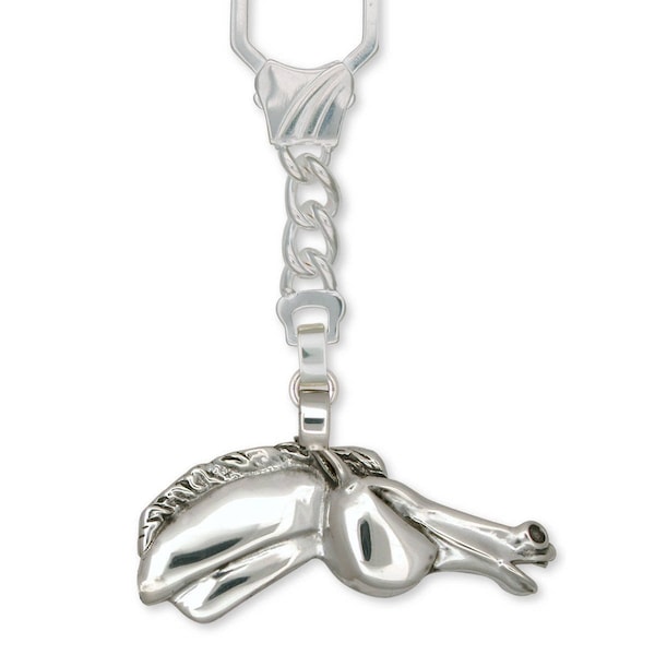 Horse Jewelry Horse Key Ring Jewelry Sterling Silver Handmade Horse Key Ring H1B-KRE