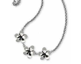 Plumeria Jewelry Plumeria Ankle Bracelet Jewelry Sterling Silver Handmade Flower Ankle Bracelet PLM1-A