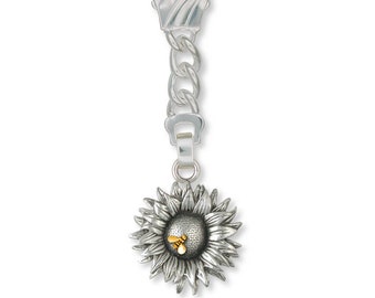 Girasole-Portachiavi (portachiavi), in English Pewter, realizzato a