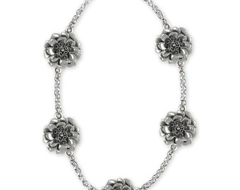 Marigold Bracelet Sterling Silver Handmade Marigold Flower Jewelry MRG3-B